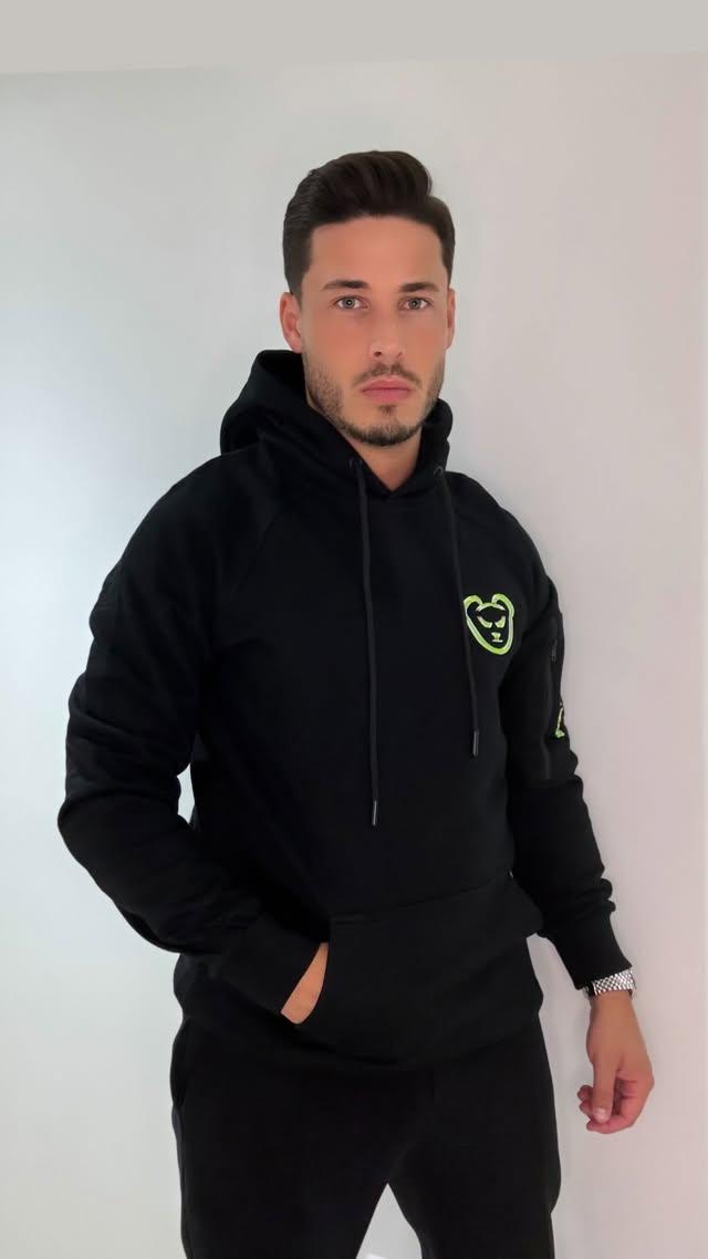 BLACK COTTON HOODIES