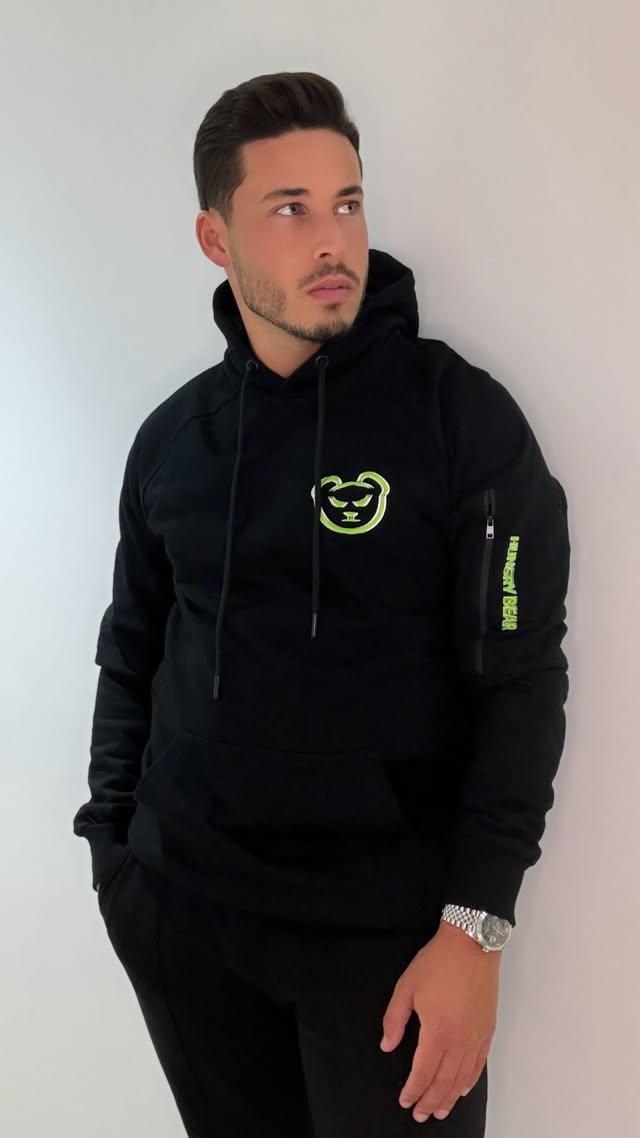 BLACK COTTON HOODIES