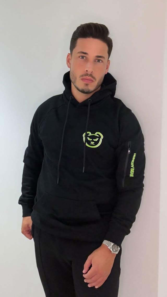 BLACK COTTON HOODIES